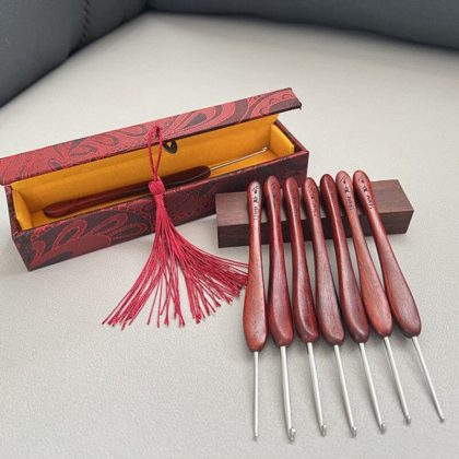 Crochet Hooks Sandalwood Knitting Sweater Tools